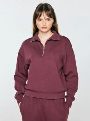 Bluza damska z golfem bordowa dariana 604. Czerwone bluzy damskie Big Star, l, bez wzorów, z bawełny, bez kaptura, na golfa. Za 199.99 zł.
