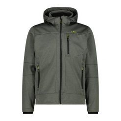 Kurtka z zamkiem błyskawicznym z kapturem CMP. Czarne kurtki sportowe męskie CMP, bez wzorów, trekkingowe. Za 451.40 zł.