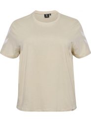 Koszulka damska Hummel Legacy Chevron Plus. Szare koszulki sportowe damskie Hummel, xl, bez wzorów, z bawełny, bez kołnierzyka, bez ramiączek, trekkingowe. Za 121.00 zł.