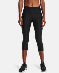 Legginsy Under Armour Capri Damskie. Czarne legginsy damskie Under Armour, s, bez wzorów, z materiału. Za 283.99 zł.
