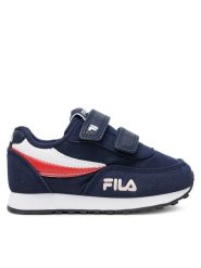 Fila Sneakersy Orbit Revolution Velcro Tdl FFK0222 Granatowy. Niebieskie buty sportowe chłopięce Fila, bez wzorów, ze skóry, bez zapięcia. Za 99.99 zł.