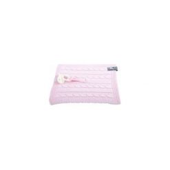 Kocyk z zawieszką na smoczek 20 x 20 cm, Różowy (BSO0132821). Czerwone kocyki dla dzieci Babys Only. Za 35.25 zł.