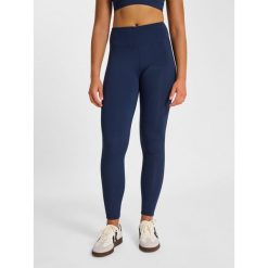 Damskie legginsy Hummel Pulse. Niebieskie legginsy damskie Hummel, bez wzorów. Za 240.50 zł.