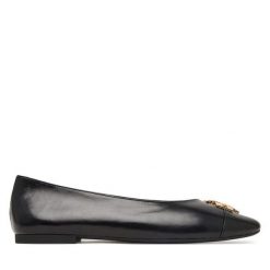 Baleriny Tory Burch. Czarne baleriny damskie Tory Burch, bez wzorów, bez obcasa. Za 1,354.00 zł.