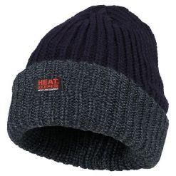 Czapka termiczna męska - jeden rozmiar- 4 sztuki. Czarne czapki i kapelusze męskie HEAT KEEPER, bez wzorów. Za 213.10 zł.