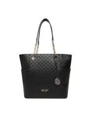 Nine West Torebka CEO-NEBRASKA-LDA8208A Czarny. Czarne torebki do ręki damskie Nine West, bez wzorów, z materiału, bez dodatków. Za 269.99 zł.