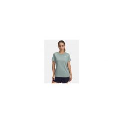 T-Shirt Damski Sportowy Under Armour Tech Ssc -Solid. Zielone koszulki sportowe damskie Under Armour, bez wzorów, bez kołnierzyka, bez ramiączek, do biegania. Za 119.99 zł.
