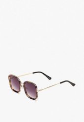 Ciemnobrązowe Okulary z Kwadratowymi Szkłami Eleganckie Fainna. Brązowe okulary przeciwsłoneczne damskie Born2be. Za 34.99 zł.