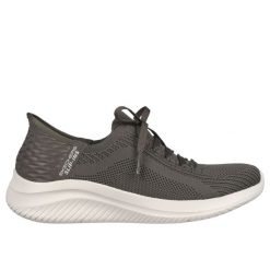 Trenerzy damscy Skechers Slip-Ins: Ultra Flex 3.0-Brilliant. Zielone obuwie sportowe damskie Skechers, bez wzorów, trekkingowe, Skechers Sport. W wyprzedaży za 370.00 zł.