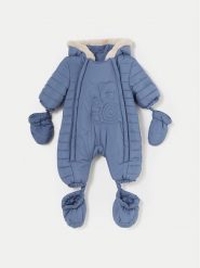 Mayoral Kombinezon zimowy 2620 Niebieski Regular Fit. Niebieskie buty zimowe chłopięce Mayoral, bez wzorów, z syntetyku, bez zapięcia. Za 239.99 zł.