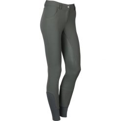 Damskie spodnie do jazdy konnej Harry's Horse TUranga z pełnym lejem. Zielone spodnie materiałowe damskie HARRYS HORSE, s, z aplikacjami, z elastanu. Za 223.55 zł.