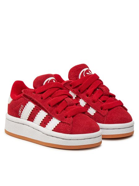 Adidas Sneakersy Campus 00s Cf El I JI4336 Czerwony. Czerwone buty sportowe dziewczęce Adidas, bez wzorów, ze skóry, bez zapięcia. Za 201.99 zł.