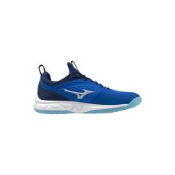 Techniczne kapcie Mizuno Wave Luminous 3 unisex do biegania. Niebieskie buty sportowe męskie Mizuno, z materiału, bez zapięcia, do biegania, mizuno wave. Za 638.30 zł.