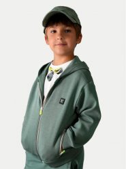 Mayoral Bluza 3442 Zielony Regular Fit. Zielone bluzy dla chłopców Mayoral, bez wzorów, z syntetyku, bez ramiączek, bez kaptura. Za 149.99 zł.