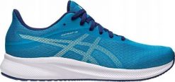 Asics Buty męskie do biegania Asics Patriot 13 niebiesko-białe 1011B485 402 40,5. Białe buty sportowe męskie Asics, bez zapięcia, do biegania. Za 291.58 zł.