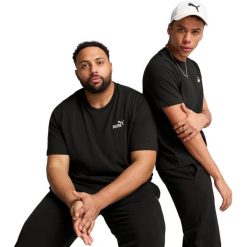 Koszulka Puma Ess Small No. 1 Logo Tee, Mężczyźni. Czarne koszulki sportowe męskie Puma, m, bez wzorów, bez kołnierzyka, bez ramiączek. Za 65.00 zł.