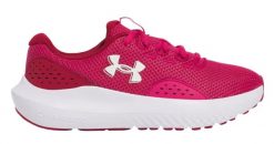 Buty do biegania damskie Under Armour Charged Surge 4. Czerwone obuwie sportowe damskie Under Armour, bez wzorów, z gumy, do biegania. Za 160.99 zł.