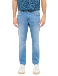 Męskie Spodnie Jeansowe Mustang Style Oregon Slim Denim Blue 1016316 5000 303. Niebieskie spodnie materiałowe męskie Mustang, l, bez wzorów, z denimu. Za 219.99 zł.