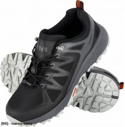 Buty trekkingowe męskie Reis BPIEMONT Półbuty robocze PIEMONT męskie lekkie wygodne tkanina Oxford z PU wciągane do pracy górskie wędrówki czarno-szar. Czarne trekkingi męskie Reis. Za 190.58 zł.