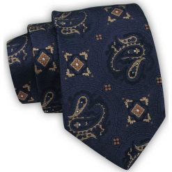 Krawat Alties (7 cm) - Figury Geometryczne, Granatowy. Niebieskie krawaty i muchy Alties, bez wzorów, z tkaniny, eleganckie. Za 49.00 zł.
