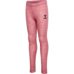Legginsy dziewczęce Hummel Wingo. Niebieskie legginsy dla dziewczynek Hummel, bez wzorów, z bawełny. Za 190.00 zł.