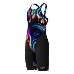 Strój kąpielowy startowy dla dziewczynek Speedo End Max OpenBack. Czarne stroje kąpielowe dla dziewczynek Speedo, bez wzorów. Za 515.80 zł.