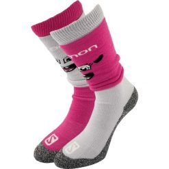 Salomon Jr Diablo M 2-pak Szary/Różowy Różowy 35-38. Czerwone skarpety damskie Salomon, bez wzorów, z elastanu. Za 165.99 zł.