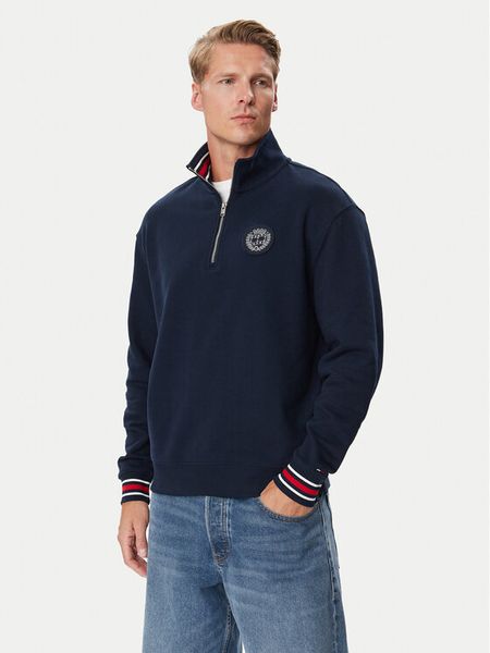 Tommy Jeans Bluza DM0DM23585 Granatowy Oversize. Niebieskie bluzy męskie Tommy Jeans, l, bez wzorów, z jeansu, bez kaptura. Za 489.99 zł.