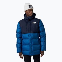 Kurtka męska Helly Hansen Active Puffy Long. Niebieskie kurtki męskie Helly Hansen, m, bez wzorów, z puchu, trekkingowe. W wyprzedaży za 790.60 zł.