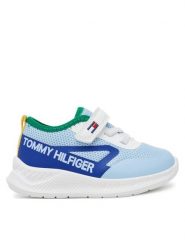 Tommy Hilfiger Sneakersy Low Cut Lace-Up/Velcro Sneaker T1B9-33868-1756 M Niebieski. Niebieskie buty sportowe chłopięce Tommy Hilfiger, bez wzorów, z materiału, bez zapięcia. Za 189.99 zł.