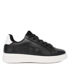 Sneakersy HUGO. Czarne trampki i tenisówki chłopięce Hugo, bez wzorów, bez zapięcia. Za 519.99 zł.