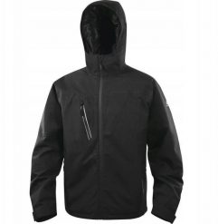 Kurtka z poliestru i elastanu, wodoodporna i oddychająca, 2 warstwy laminowane, kolor Czarny, rozmiar: S, TATR2NOPT. Czarne kurtki męskie DELTA PLUS, m, bez wzorów, z elastanu, bez kaptura. Za 357.75 zł.