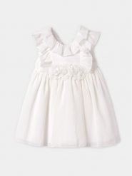 Abel & Lula Sukienka elegancka 5002 Écru Regular Fit. Sukienki dla dziewczynek Abel & Lula, bez wzorów, z syntetyku, eleganckie, bez ramiączek. Za 179.99 zł.