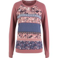 Bluza z nadrukiem, długi rękaw bonprix jasny jeżynowy z nadrukiem. Bluzy damskie marki bonprix. Za 79.99 zł.