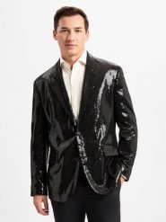 HUGO Marynarka - Karlo Mężczyźni Modern Fit czarny, 46. Czarne marynarki męskie Hugo, bez wzorów, klasyczne. Za 1,099.95 zł.