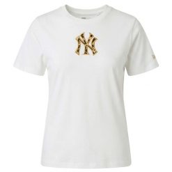 T-Shirt New Era Wmns Mlb Infill Tee Neyyan Damskie. Białe t-shirty damskie New Era, l, bez wzorów, z bawełny, klasyczne, bez kołnierzyka. Za 236.99 zł.