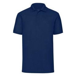 Męska Koszulka Polo 65/35. Niebieskie koszulki polo męskie Fruit of the Loom, m, bez wzorów, bez ramiączek. Za 59.99 zł.