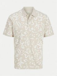 Jack & Jones Polo Jeff 12269236 Beżowy Standard Fit. Brązowe koszulki polo męskie Jack & Jones, m, bez wzorów, z bawełny, bez ramiączek. Za 79.99 zł.