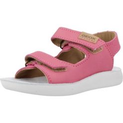 Sandały GEOX B SANDAL LIGHTFLOPPY Rose. Czerwone sandały damskie Geox, bez wzorów, ze skóry, bez obcasa, bez zapięcia. Za 174.99 zł.