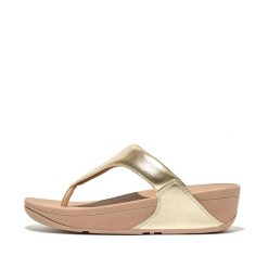 Sandały damskie FitFlop Lulu Toepost. Żółte sandały damskie FIT FLOP, bez wzorów, z gumy, bez obcasa, bez zapięcia. Za 442.50 zł.