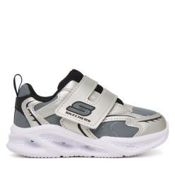 Sneakersy Skechers. Szare trampki i tenisówki chłopięce Skechers, bez wzorów, bez zapięcia. Za 179.99 zł.