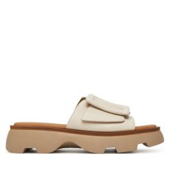 Klapki Gabor. Brązowe klapki damskie Gabor, bez wzorów, bez obcasa. Za 469.99 zł.