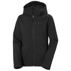 Damska kurtka narciarska Helly Hansen Alpine. Czarne kurtki snowboardowe damskie Helly Hansen, s, bez wzorów, z dzianiny, długie, bez kaptura, narciarskie. Za 1,125.00 zł.