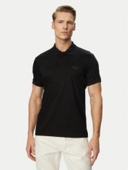 BOSS Polo PS Spirit70 50559801 Czarny Regular Fit. Czarne koszulki polo męskie Boss, m, bez wzorów, z bawełny, bez ramiączek. Za 629.99 zł.