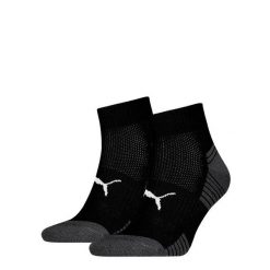 Skarpety PUMA Sport Cushioned Quarter 2 pary. Czarne skarpety damskie Puma, bez wzorów. Za 62.99 zł.