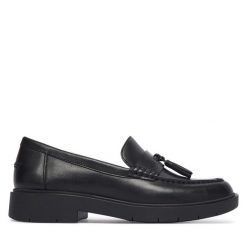 Loafersy Geox. Czarne mokasyny damskie Geox. Za 549.99 zł.