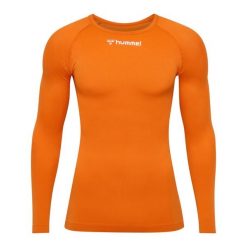 Koszulka z długim rękawem Hummel BL Comfort 2.0. Brązowe bluzy męskie Hummel, bez wzorów, bez kołnierzyka, bez ramiączek, na fitness i siłownię. Za 196.50 zł.