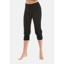 Spodenki do siatkówki damskie Teyli Comforto 3/4. Czarne szorty sportowe damskie Teyli, s, bez wzorów, z bawełny, sportowe, do biegania. Za 99.95 zł.