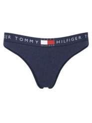Tommy Hilfiger Stringi UW0UW06039 Granatowy. Niebieskie stringi damskie Tommy Hilfiger, l, bez wzorów, z bawełny. Za 89.99 zł.