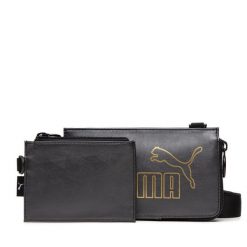 Torebka Puma. Czarne listonoszki damskie Puma, bez wzorów, bez dodatków. Za 59.99 zł.